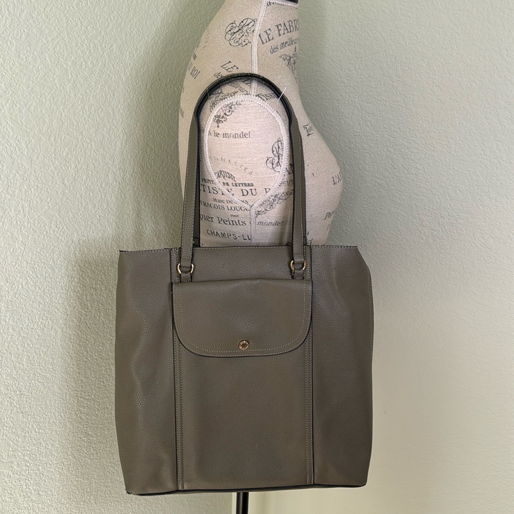 Steve Madden Faux Leather Green Tote Bag